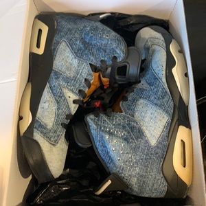 Denim Jordan 6 size 10.5